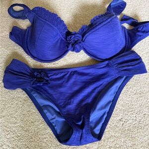 Betsey Johnson Purple Bikini Set